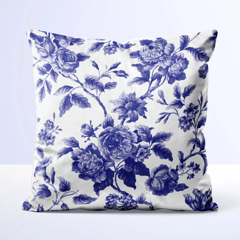 کوسن طرح قلم آبی - کد 80105